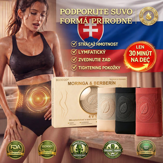 𝑶𝒇𝒊𝒄𝒊á𝒍𝒏𝒚 𝒐𝒃𝒄𝒉𝒐𝒅 𝒛𝒏𝒂 |🍕 𝐁𝐐𝐎𝐃𝐐𝐎® 👨‍⚕️ 2026 Moringa & Berberine 4 v 1 tvarované oblečenie z mikročastíc a šortky na spaľovanie tukov
