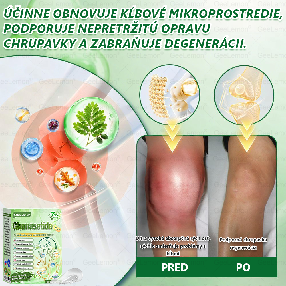 𝐆𝐞𝐞𝐋𝐞𝐦𝐨𝐧® 🎉𝐆𝐥𝐮𝐦𝐚𝐬𝐞𝐭𝐢𝐝𝐚 8 v 1 Náplast s Nano Mikroihličkami na Chudnutie a Zdravie ✅ (Iba raz denne, viditeľné zmeny za 7 dní) Pre obezitu, kardiovaskulárne zdravie, cukrovku, spánkovú apneu, štítnu žľazu, črevné zdravie, kĺbové problémy a ďalšie