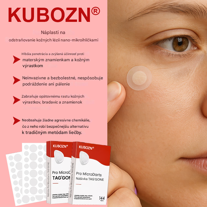 KUBOZN® Nano-mikroihličkové náplasti na odstraňovanie kožných bradavíc✨