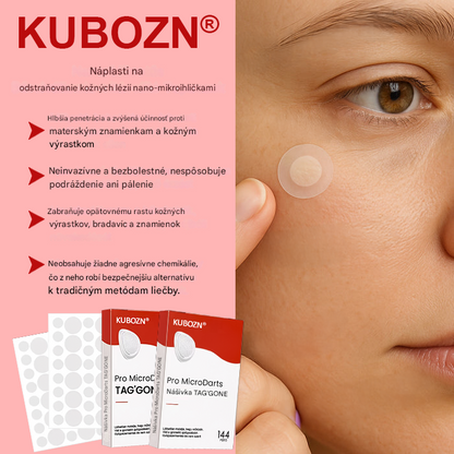 KUBOZN® Nano-mikroihličkové náplasti na odstraňovanie kožných bradavíc✨