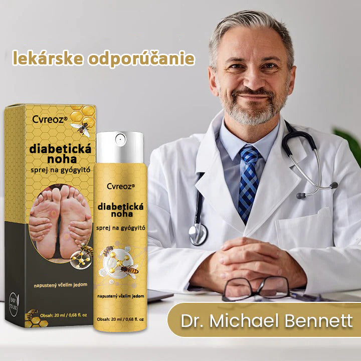 Hojivý sprej s včelím jedom Cvreoz® na hojenie a regeneráciu rán na rukách a nohách🌿